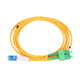 Extralink PATCHCORD SC/APC-LC/PC SM 9/125 DUPLEX 2.0MM 1.5M InfiniBand og fiberoptisk kabel 1,5 m FTTH Gul