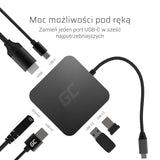 Green Cell AK61 dockingstation USB 3.2 Gen 1 (3.1 Gen 1) Type-C Sølv