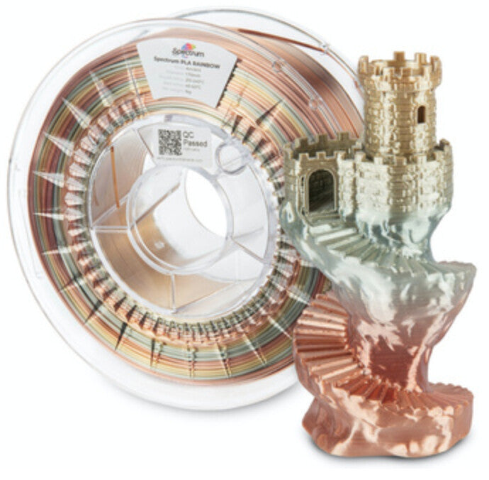 Spectrum Filaments 81021 3D print materiale Polymælkesyre (PLA), Silke Flerfarvet 1 kg