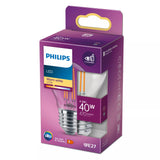 Philips Filament kertepære, klar 40 W P45 E27