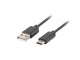 Lanberg CA-USBO-31CU-0018-BK USB-kabel USB 3.2 Gen 1 (3.1 Gen 1) 1,8 m USB C USB A Sort