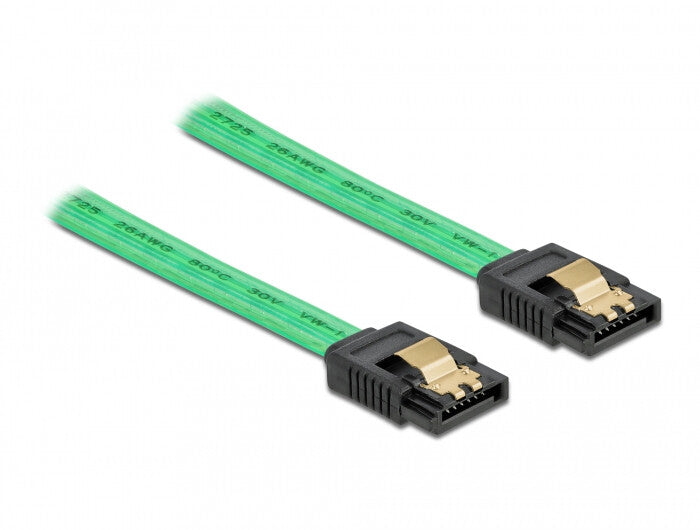 DeLOCK 82017 SATA-kabel 0,2 m SATA 7-pin Grøn