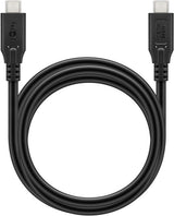 Goobay 74183 USB-kabel USB4 Gen 2x2 1 m USB C 40 Gbit/sek. 240 W Sort