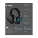 Logitech G 981-000770 hovedtelefoner/headset Ledningsført Spil Sort, Blå
