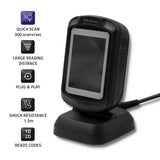 Qoltec 50864 stregkodelæser Fast stregkodelæser 1D/2D LED Sort