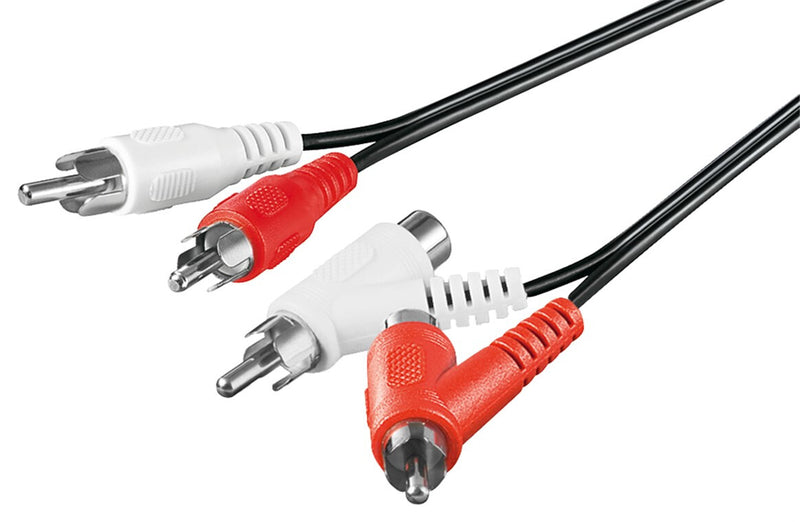 Goobay 50214 lydkabel 1,5 m 2 x RCA Sort
