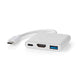 Nedis CCGB64770WT01 dockingstation Ledningsført USB Type-C Hvid