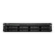 Synology RackStation RS1221+ NAS & lagringsserver Stativ (2U) Ryzen Embedded V1500B 4 GB DDR4 0 TB DiskStation Manager Sort