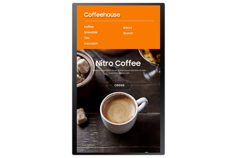 Samsung LH24KMATBGC Kiosk design 60,5 cm (23.8") Wi-Fi 250 cd/m² Fuld HD Hvid Berøringsskærm 16/7