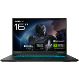 GIGABYTE GAMING A16 3WHK3DE894SH laptop AMD Ryzen™ 7 260 40,6 cm (16") WUXGA 16 GB DDR5-SDRAM 1 TB SSD NVIDIA GeForce RTX 5070 Wi-Fi 6E (802.11ax) Windows 11 Home Sort