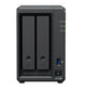 Synology DP320 NAS & lagringsserver Desktop R1600 8 GB 16 TB Sort