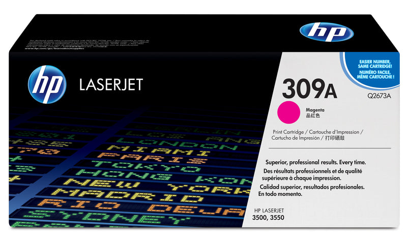 HP 309A Magenta Original LaserJet Toner Cartridge tonerpatron 1 stk