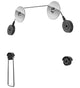 Goobay TV EasyMount L 139,7 cm (55") Sort, Sølv