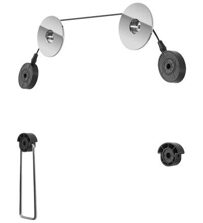 Goobay TV EasyMount L 139,7 cm (55") Sort, Sølv