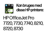 HP Original 953XL-blækpatron med høj kapacitet, sort