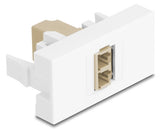 DeLOCK 90840 fiber adapter LC 1 stk Beige, Hvid