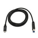 StarTech.com USB315CB2M USB-kabel USB 3.2 Gen 1 (3.1 Gen 1) 2 m USB C USB B 5 Gbit/sek. Sort
