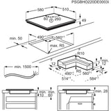 Electrolux EIS62453IZ Sort Indbygget 60 cm Zone induktionskogeplade 4 zone(s)
