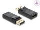 DeLOCK 61084 kabel kønsskifter DisplayPort HDMI Sort
