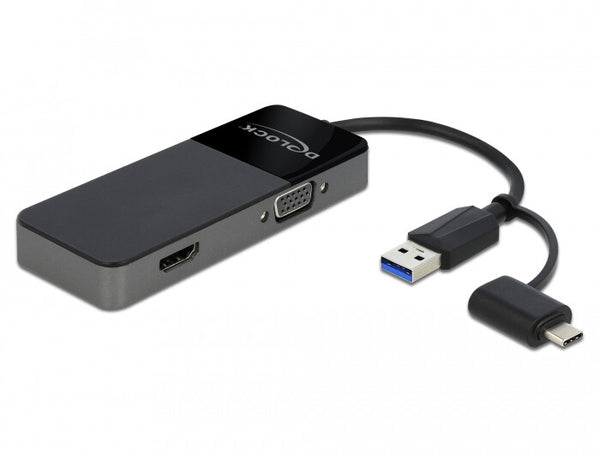 DeLOCK 64085 dockingstation USB 3.2 Gen 1 (3.1 Gen 1) Type-A Sort