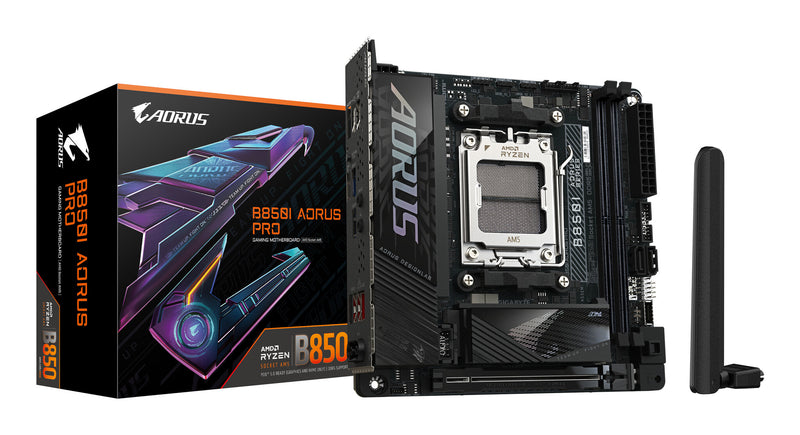 GIGABYTE B850I AORUS PRO bundkort AMD B850 Sokkel AM5 mini ITX