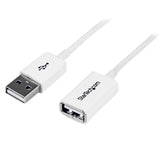 StarTech.com 3m USB2.0 m/f USB-kabel USB A 0,48 Gbit/sek. Hvid