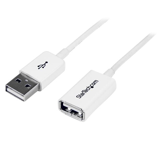 StarTech.com 3m USB2.0 m/f USB-kabel USB A 0,48 Gbit/sek. Hvid