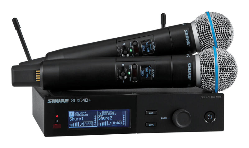 Shure SLXD24D+E/B58-G65 trådløs mikrofonsystem