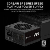 Corsair SF Series CP-9020256-EU enhed til strømforsyning 850 W 24-pin ATX SFX Sort