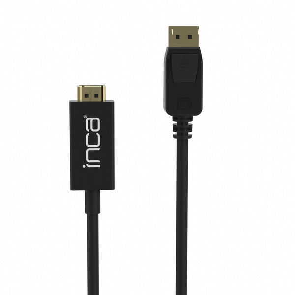 Inca IDPH-18T videokabel adapter 1,8 m DisplayPort HDMI Type A (Standard) Sort