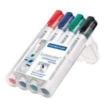Staedtler 351 B speedmarker 4 stk Mejselspids Sort, Blå, Grøn, Rød