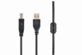 Gembird CCF-USB2-AMBM-15 USB-kabel USB 2.0 4,6 m USB A USB B Sort