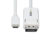 StarTech.com CDP2DP2MBW videokabel adapter 1,9 m DisplayPort USB Type-C Hvid