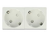 DeLOCK 81423 stikkontakt CEE 7/3 Hvid