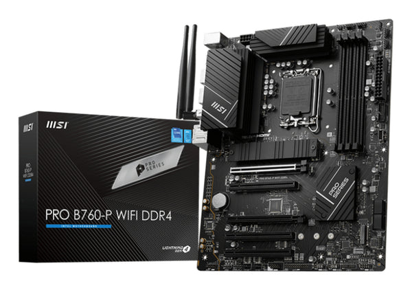 MSI PRO B760-P WIFI DDR4 bundkort Intel B760 LGA 1700 ATX