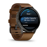Garmin Venu 4 3,56 cm (1.4") AMOLED 45 mm Digital 454 x 454 pixel Berøringsskærm Sort Wi-Fi GPS (satellit)