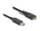 DeLOCK 83200 USB-kabel USB 3.2 Gen 2 (3.1 Gen 2) 5 m USB A USB C 10 Gbit/sek. Sort