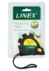 Linex MT5000 målebånd 5 m Sort, Gul