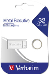 Verbatim Metal Executive USB-nøgle 32 GB USB Type-A 2.0 Sølv