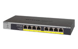 NETGEAR GS108LP Ikke administreret Gigabit Ethernet (10/100/1000) Strøm over Ethernet (PoE) 1U Sort, Grå