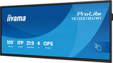 iiyama TE10518UWI-B1AG skilte display Kiosk design 2,66 m (104.6") LED Wi-Fi 450 cd/m² 5K Ultra HD Sort Berøringsskærm Indbygget processer Android 16/7