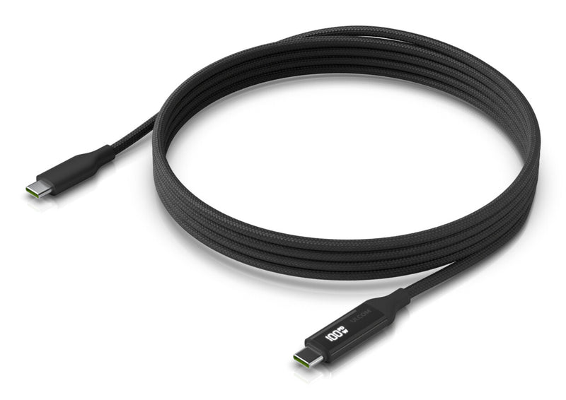 Ubiquiti UACC-Cable-USB-100W-2M-BK USB-kabel USB C 0,48 Gbit/sek. Sort, Grå