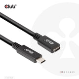 CLUB3D CAC-1531 USB-kabel 1 m USB C 2 x USB C 5 Gbit/sek. 60 W Sort
