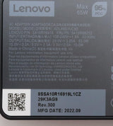 Lenovo 5A10W86252 strømadapter og vekselret Indendørs 65 W Sort