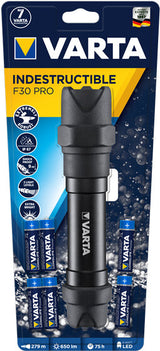 Varta INDESTRUCTIBLE F30 PRO Sort Hånd lommelygte LED