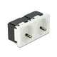 DeLOCK 81423 stikkontakt CEE 7/3 Hvid