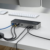 StarTech.com DK30C2DPEPRUE dockingstation Ledningsført USB 3.2 Gen 1 (3.1 Gen 1) Type-C Grå