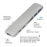 2Direct UA0302 dockingstation Docking USB 3.2 Gen 2 (3.1 Gen 2) Type-C Sølv