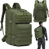 Extralink MILITARY Kuprin SZKOLNY TAKTYCZNY PODRÓNY MSKI DUY 45L MIL-1115 Grøn