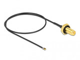 DeLOCK 12659 koaxial kabel 0,35 m RP-SMA MHF 4L LK Sort